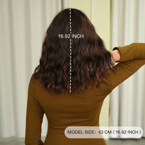 Fashion Medium Synthetic Wigs For Women SLDMH-15