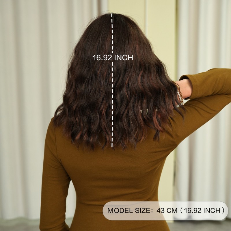 Fashion Medium Synthetic Wigs For Women SLDMH-15 