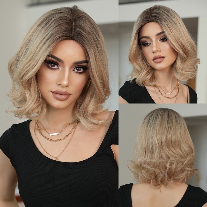 Fashion Medium Synthetic Wigs For Women SLDMH-16 