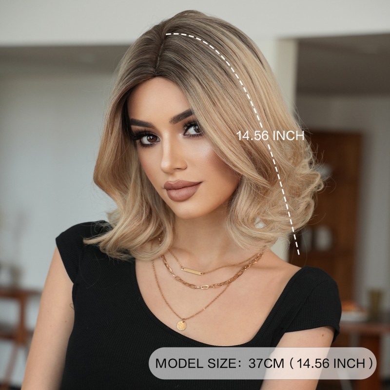 Fashion Medium Synthetic Wigs For Women SLDMH-16 