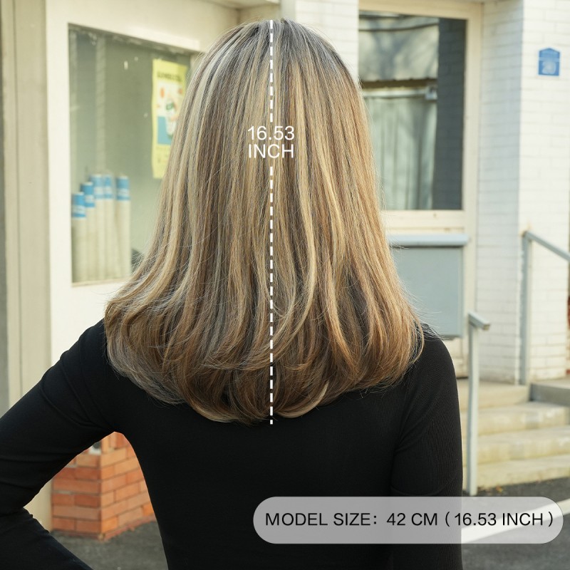 Fashion Medium Synthetic Wigs For Women SLDMH-20 