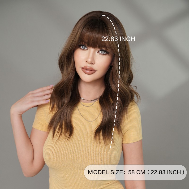 Fashion Medium Synthetic Wigs For Women SLDMH-22 