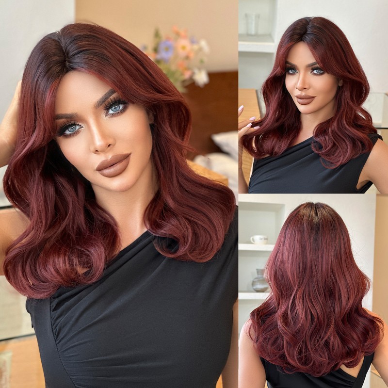 Fashion Medium Synthetic Wigs For Women SLDMH-23