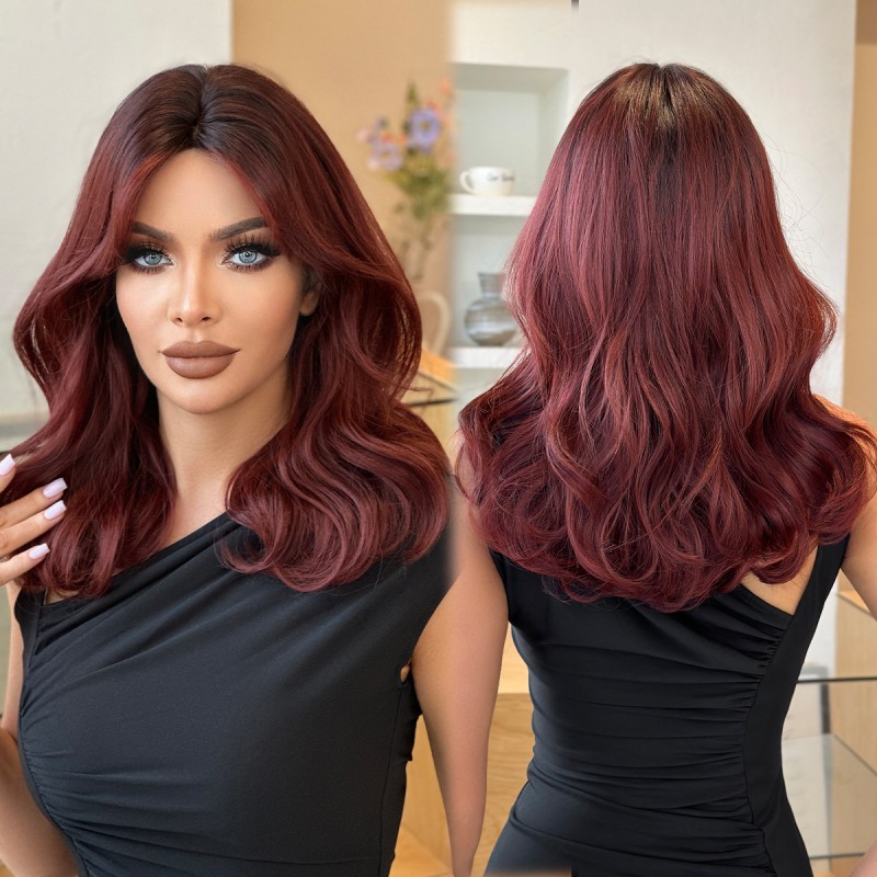 Fashion Medium Synthetic Wigs For Women SLDMH-23 