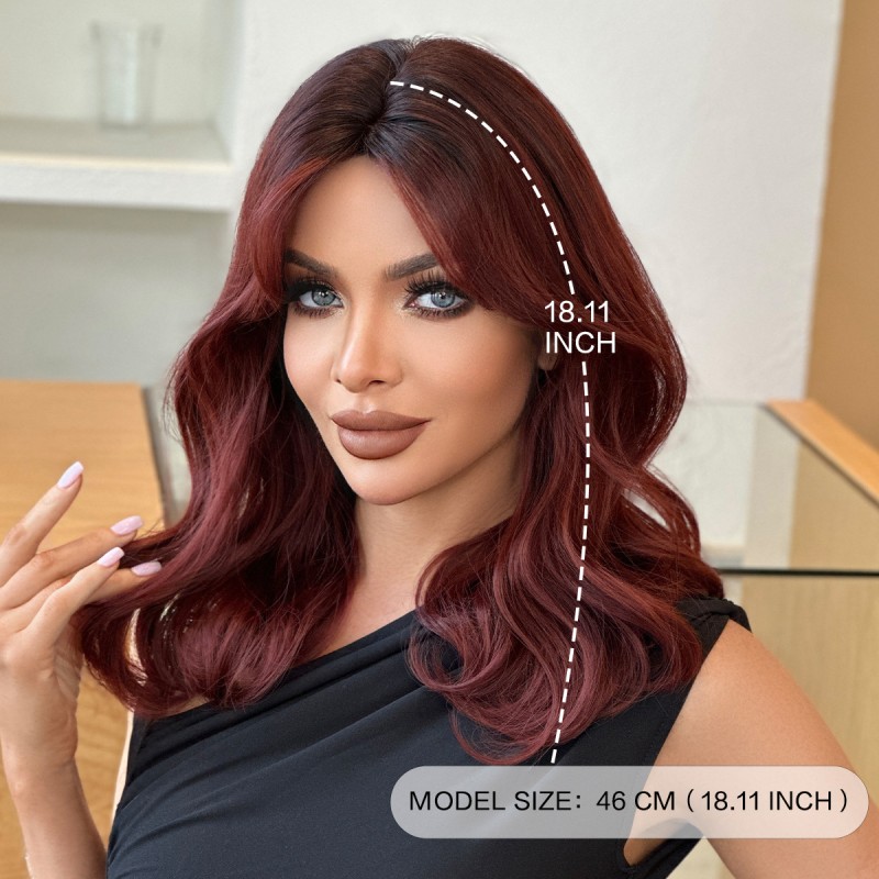 Fashion Medium Synthetic Wigs For Women SLDMH-23 