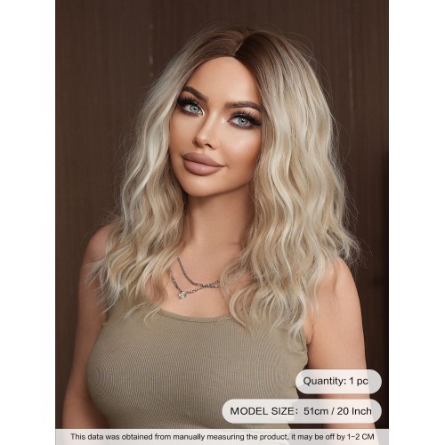 Fashion Medium Synthetic Wigs For Women SLDMH-24