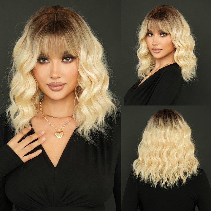 Fashion Medium Synthetic Wigs For Women SLDMH-25