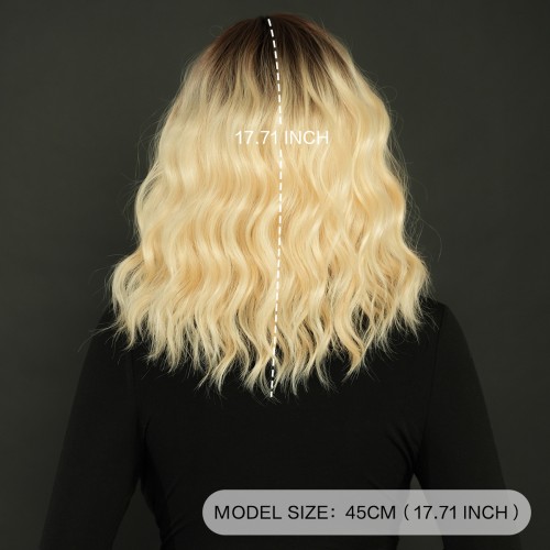 Fashion Medium Synthetic Wigs For Women SLDMH-25