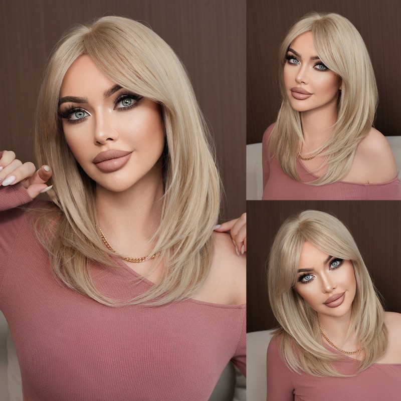 Fashion Medium Synthetic Wigs For Women SLDMH-27