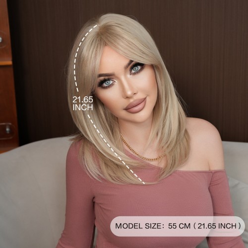 Fashion Medium Synthetic Wigs For Women SLDMH-27