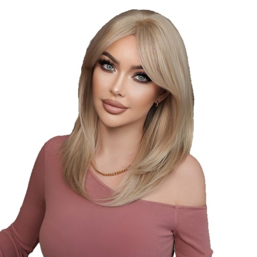 Fashion Medium Synthetic Wigs For Women SLDMH-27