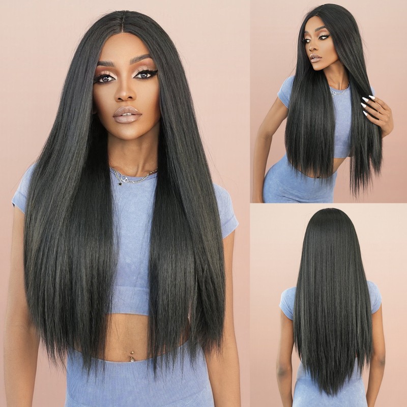 Fashion Long Lace Front Synthetic Wigs For Women SLDNA-01 