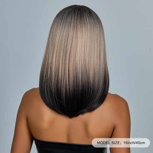 Fashion Medium Lace Front Synthetic Wigs For Women SLDNA-34