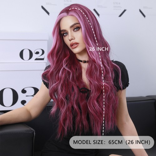 Fashion Long Lace Front Synthetic Wigs For Women SLDNA-51