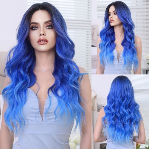 Fashion Long Lace Front Synthetic Wigs For Women SLDNA-53