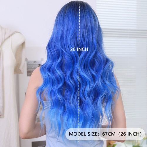 Fashion Long Lace Front Synthetic Wigs For Women SLDNA-53