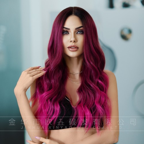 Fashion Long Lace Front Synthetic Wigs For Women SLDNA-54