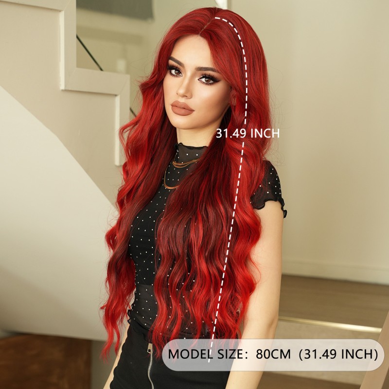 Fashion Long Lace Front Synthetic Wigs For Women SLDNA-56 