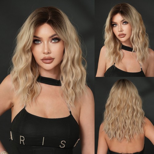 Fashion Medium Lace Front Synthetic Wigs For Women SLDNA-61