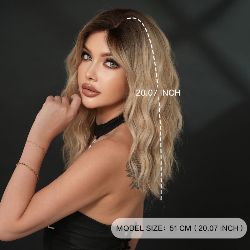 Fashion Medium Lace Front Synthetic Wigs For Women SLDNA-61 