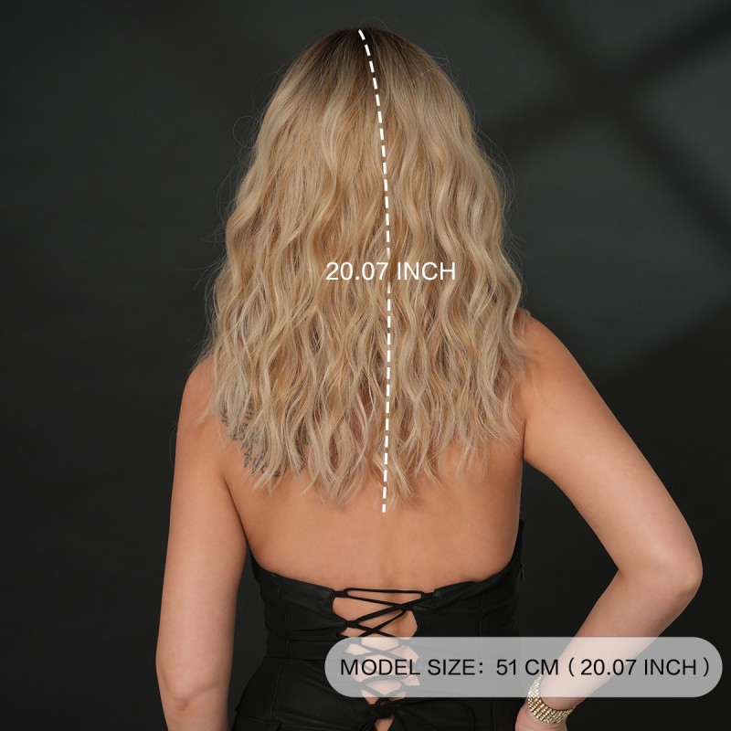 Fashion Medium Lace Front Synthetic Wigs For Women SLDNA-61 