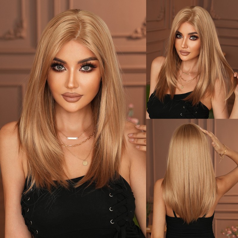 Fashion Medium Lace Front Synthetic Wigs For Women SLDNA-62 