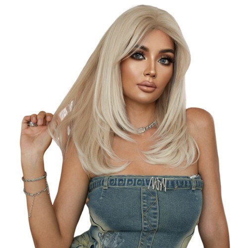 Fashion Medium Lace Front Synthetic Wigs For Women SLDNA-63