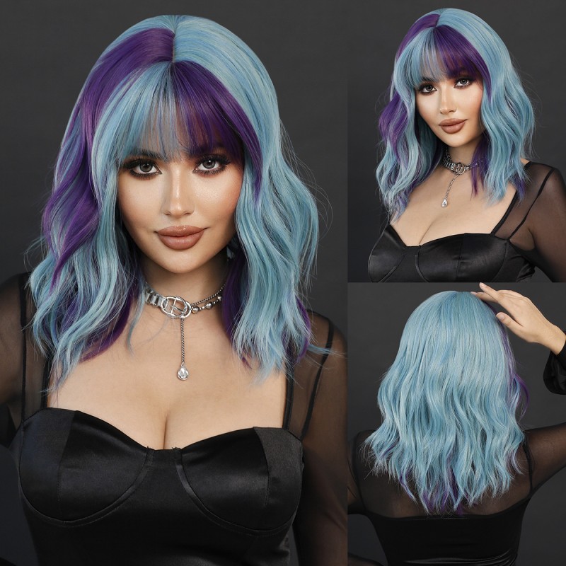 Fashion Medium Synthetic Wigs For Women SLDWSM-01 