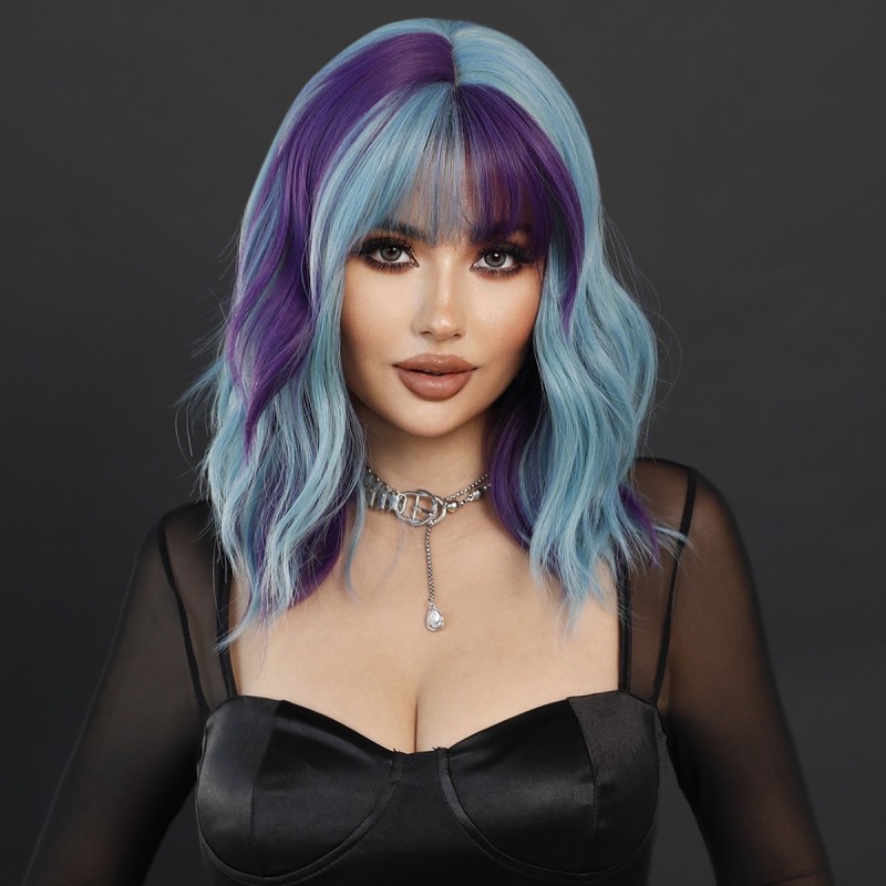 Fashion Medium Synthetic Wigs For Women SLDWSM-01 