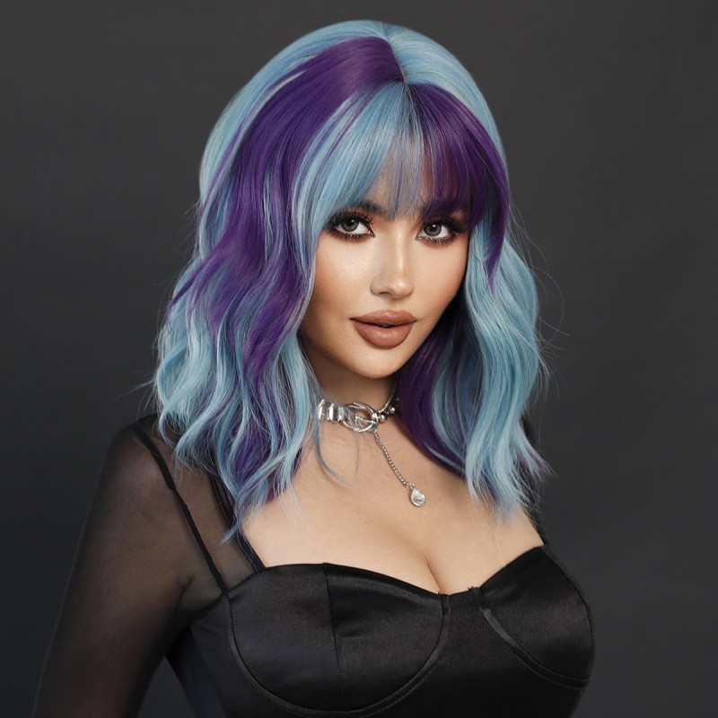 Fashion Medium Synthetic Wigs For Women SLDWSM-01 
