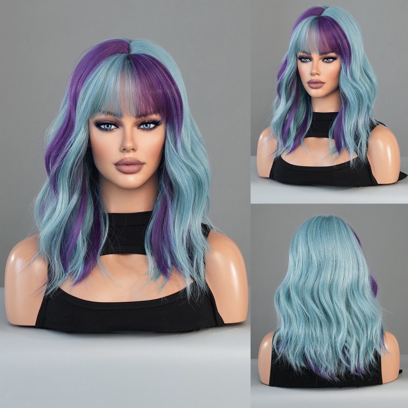 Fashion Medium Synthetic Wigs For Women SLDWSM-01 