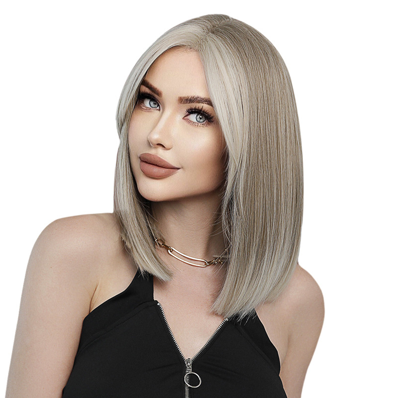 Fashion Medium Handmade Synthetic Wigs For Women SLDWSM-03 